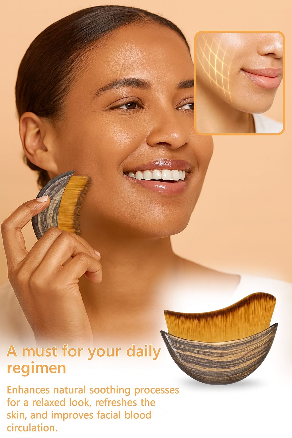 REJUVARA Lymphatic Contour Face Brush