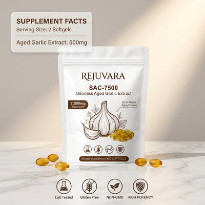 REJUVARA SAC-7500™ Aged Garlic Extract - 7500mg