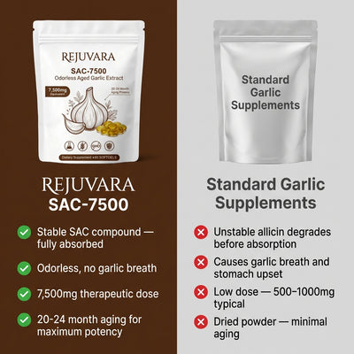 REJUVARA SAC-7500™ Aged Garlic Extract - 7500mg