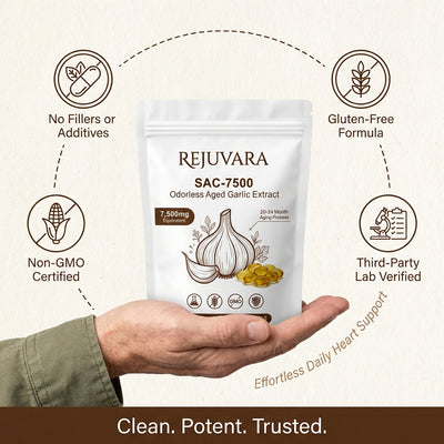 REJUVARA SAC-7500™ Aged Garlic Extract - 7500mg